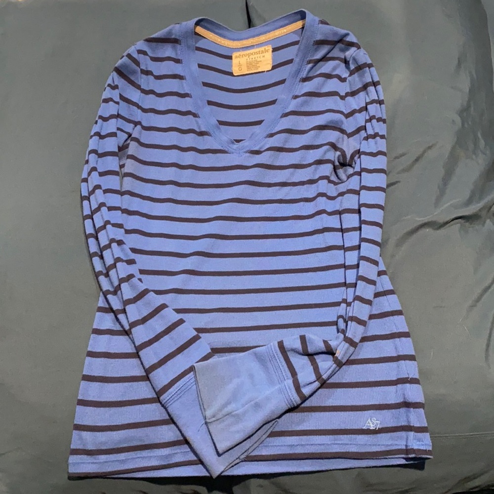 Blue striped shirt
